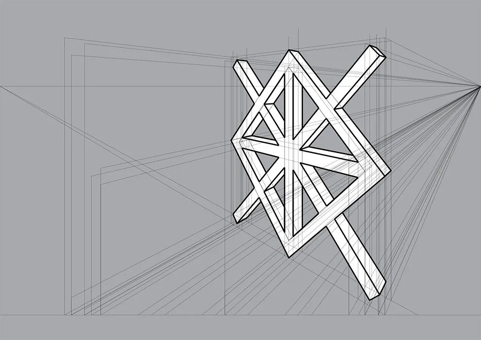 Giancarlo Tosoni brand designer – logomark design based on structural contrast and typographic tension for impactful branding.
